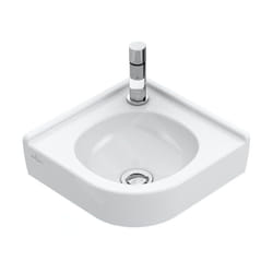 Villeroy&boch - O.novo - Lave-mains d'angle 320x320 mm, sans trop-plein, avec 1 trou de robinetterie, blanc alpin 73103301