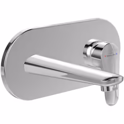 Avantages du mitigeur lavabo mural Collection O.novo Start : s'adapte à toutes les salle de bains SmartPressure assure un déb ...