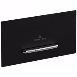 Plaque de déclenchement WC  ViConnect 300G en verre Glossy Black