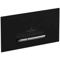 Plaque de déclenchement WC  ViConnect 300G en verre Glossy Black