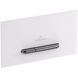 Plaque de déclenchement WC  ViConnect 300G en verre Glossy White