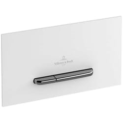 Plaque de déclenchement WC  ViConnect 300G en verre Glossy White