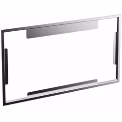 Intercalaire pour montage à fleur de surface largeur : 265 mm, hauteur : 157 mm, profondeur : 0,7 mm matériau : inox brossé p ...