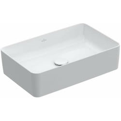 Vasque a poser rectangle  Collaro Blanc CeramicPlus