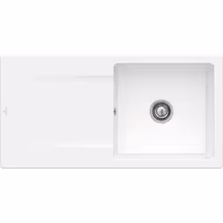 Avantages de l'Evier VILLEROY ET BOCH Siluet 60 Blanc CeramicPlus Evier 1 bac Villeroy et Boch Siluet 60 céramique de haute q ...