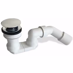 Garniture de vidage de baignoire bonde avec commande Push-Open sans trop-plein longueur : 275 mm largeur : 145 mm hauteur : 1 ...