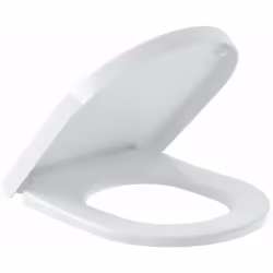 Abattant de WC avec couvercle Fermeture SoftClosing matériau : duroplast couleur : blanc alpin charnières en acier allié Quic ...