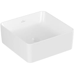 Vasque a poser carree  Collaro Stone White CeramicPlus