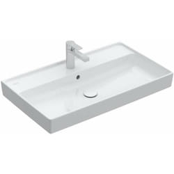 Villeroy&boch - Collaro - Meuble lavabo 80x47 cm, avec trop-plein, trou de robinetterie, CeramicPlus, blanc alpin 4A3380R1