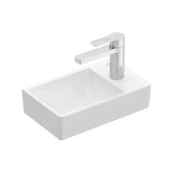 Villeroy & Boch Avento - Lave-mains 360x220 mm, sans trop-plein, un trou de robinetterie à droite, blanc alpin 43003L01