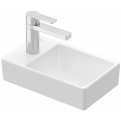 Villeroy&boch - Avento - Lave-mains 36x22 cm, sans trop-plein, un trou de robinetterie à gauche, blanc alpin 43003R01