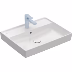 Villeroy & Boch Collaro 1x lavabo largeur 600 x profondeur 465 mm TitanCeram Rectangle fixation murale fixation murale avec d ...
