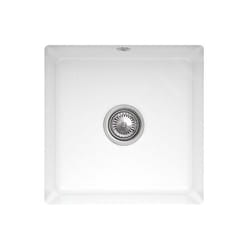 Villeroy&boch - Subway 50 - Évier en céramique 44x44 cm, CeramicPlus, Stone White 332501RW
