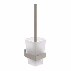 Ensemble brosse WC  Elements - Striking Nickel Brossé