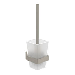 Ensemble brosse WC  Elements - Striking Nickel Brossé