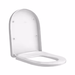 Abattant de WC ergonomique Comfort avec couvercle Fermeture SoftClosing matériau : duroplast couleur : blanc alpin charnières ...