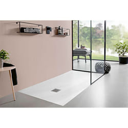 Receveur de douche PLANEO rectangulaire Blanc ultra plat et sans bord - Receveur douche-Dimensions:900X1200-PLANEO BLANC.