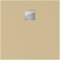 Receveur 100 x 100 villeroy et boch Planeo acrylique carré nature sand
