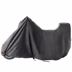Büse Couverture de Scooter avec top case noir gaufré