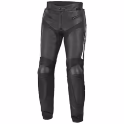 Büse Dervio Pantalon de moto en cuir, noir-blanc, taille 54 pour Hommes