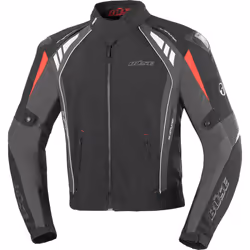 Büse B.Racing Pro Veste Textile moto, noir-rouge, taille XS pour Hommes