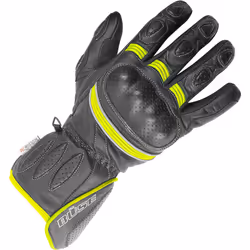 Büse Pit Lane Gants de dames, noir-jaune, taille S pour Femmes
