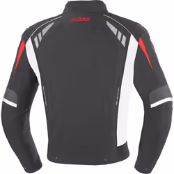 Büse B.Racing Pro Veste Textile moto, noir-blanc-rouge, taille S pour Hommes