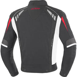 Büse B.Racing Pro Veste Textile moto, noir-blanc-rouge, taille S pour Hommes