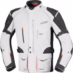 Büse Grado Veste Textile moto, noir-gris-rouge, taille 50 pour Hommes