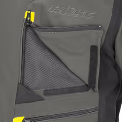 Büse Porto Veste Textile moto, noir-blanc-jaune, taille 58 pour Hommes
