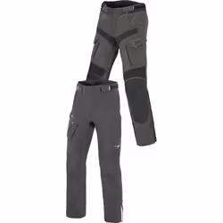 Büse Porto Pantalon textile de moto, noir-gris, taille 48 pour Hommes