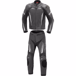 Büse Imola Combinaison moto deux pièces en cuir, noir-blanc, taille 50 pour Hommes