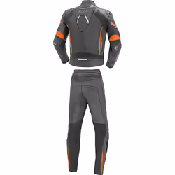 Büse Imola Combinaison moto deux pièces en cuir, noir-orange, taille 54 pour Hommes