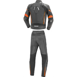 Büse Imola Combinaison moto deux pièces en cuir, noir-orange, taille 54 pour Hommes