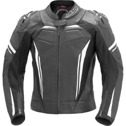 Büse Imola Veste de moto en cuir de dames, noir-blanc, taille 36 pour Femmes