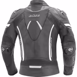 Büse Imola Veste de moto en cuir de dames, noir-blanc, taille 36 pour Femmes