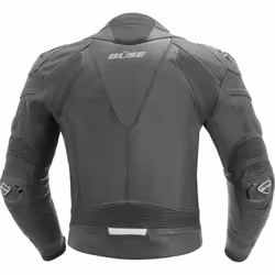 Büse Assen Veste de moto en cuir, noir, taille XL pour Hommes