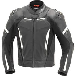 Büse Imola Veste en cuir de moto, noir-blanc, taille 26 pour Hommes