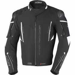 Büse Rocca Veste textile de moto, noir-blanc, taille 46 pour Hommes