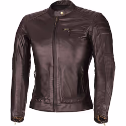 Büse Chester Veste en cuir de moto de dames, brun, taille 38 pour Femmes