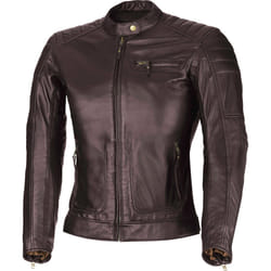 Büse Chester Veste en cuir de moto de dames, brun, taille 38 pour Femmes