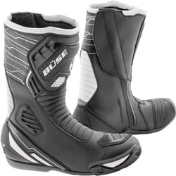 Büse Sport Evo Bottes de moto, noir-blanc, taille 36 pour Hommes