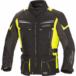 Büse Lago Pro Veste textile moto, noir-jaune, taille 4XL pour Hommes