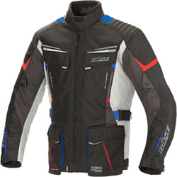 Büse Lago Pro Veste textile moto, noir-rouge-bleu, taille M pour Hommes
