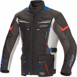 Büse Lago Pro Veste textile moto, noir-rouge-bleu, taille 5XL pour Hommes