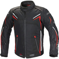 Büse Mugello Veste textile moto, noir-rouge, taille L pour Hommes