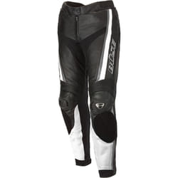 Büse Mille Pantalon en cuir de moto pour dames, noir-blanc, taille 40 pour Femmes