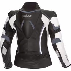 Büse Mille Veste en cuir de moto pour dames, noir-blanc, taille 38 pour Femmes