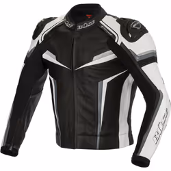 Büse Mille Veste en cuir de moto, noir-blanc, taille 48 pour Hommes