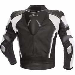 Büse Mille Veste en cuir de moto, noir-blanc, taille L pour Hommes